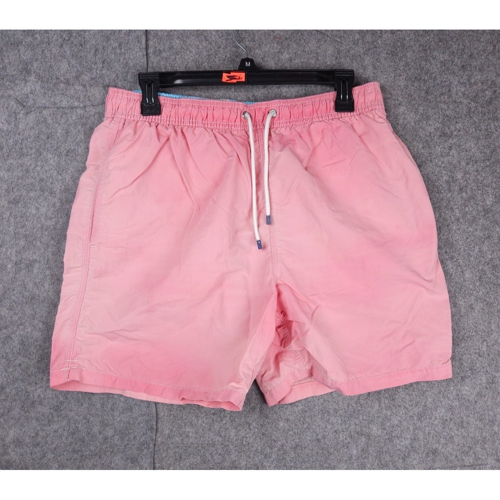 HACKETT LONDON Shorts Men's XL Pink Classic Volley Drawstring Nylon Swim Trunks